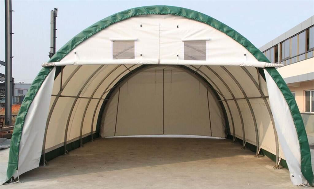 Тентовый ангар арочный
