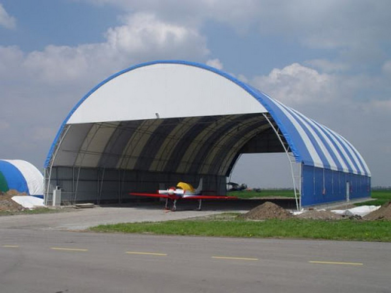 Авиационный ангар арочный