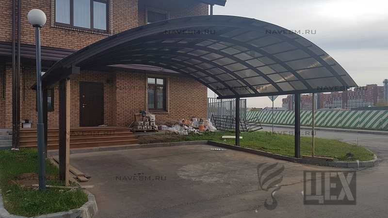 Арочный балочный навес